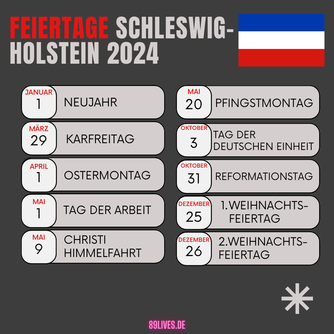 feiertage schleswig-holstein 2024