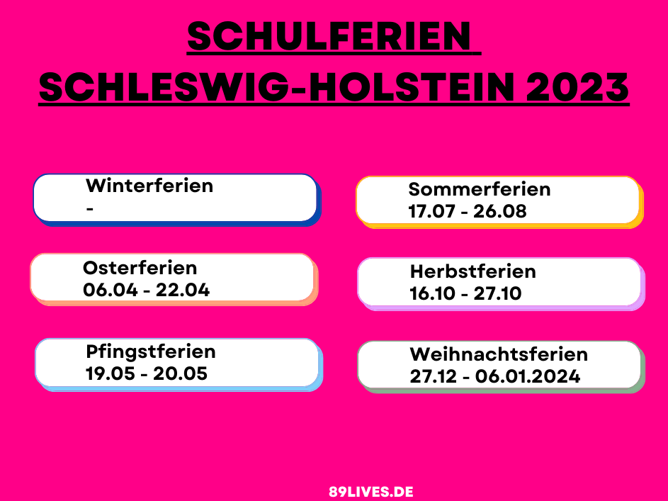 schulferien schleswig-holstein 2023